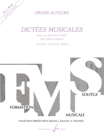 Dictées musicales. Volume 4 Visuel